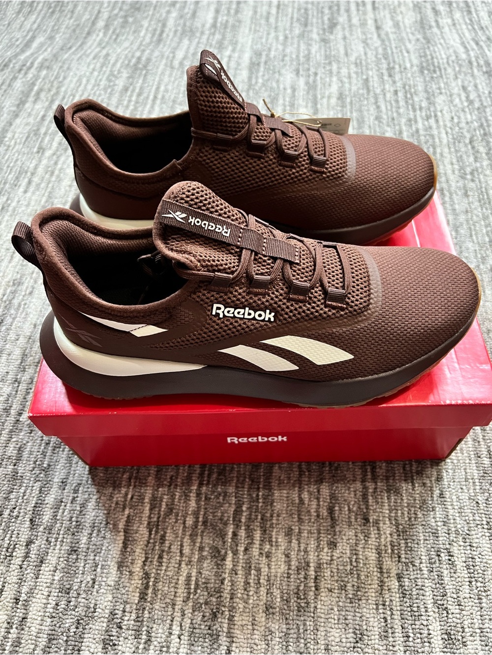 Reebok Running Sneakers GI 2620 Marroni Size 9.5 - Picture 4 of 10